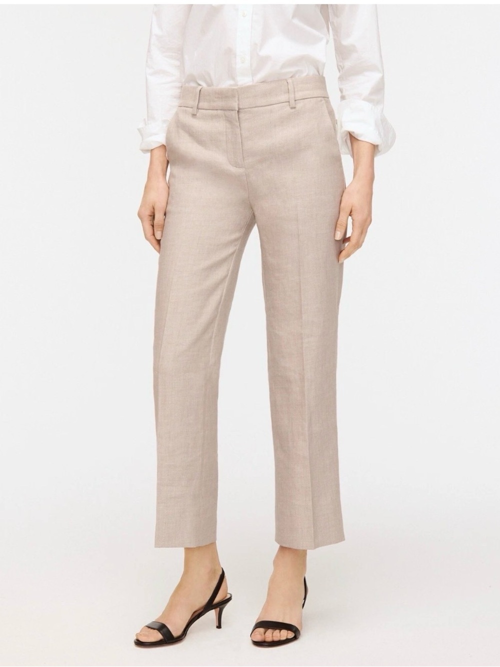 J. CREW Peyton Lined Stretch Linen Trouser Pant | Size 4 | Style # L2881